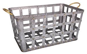 Antic Line Zinkovaný koš na prádlo 62x28x31cm