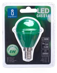 LED Žárovka G45 E14/4W/230V zelená - Aigostar