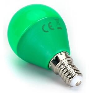 LED Žárovka G45 E14/4W/230V zelená - Aigostar