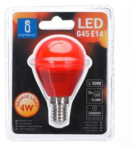 LED Žárovka G45 E14/4W/230V oranžová - Aigostar