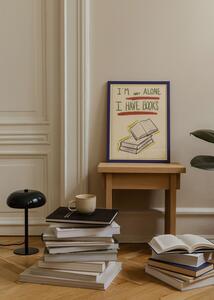 Autorský mini plakát I Have Books by Marta Leyva A5