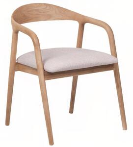 -25 % Dny MOMENTI– FormWood Dřevěná jídelní židle Kira s béžovým sedákem