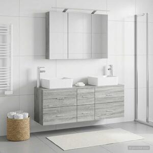 Sada koupelnového nábytku 4 ks Šedý Sonoma 3406860