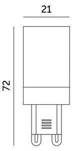 LED Žárovka G9/6W/230V 6000K