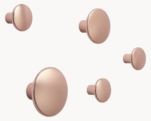 Sada nástěnných háčků z hliníku Dots, 5 dílů