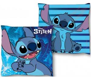 Oboustranný polštář Lilo & Stitch - modrý - 38 x 38 cm