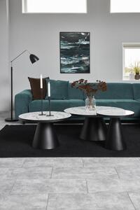 Design Scandinavia Konferenční stolek Soli, 66 cm, černá/bílá