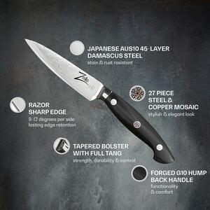 Zelite Infinity by Klarstein Executive-Plus, 4,25" nůž na loupání, 61 HRC, nerezová ocel