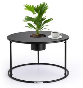 Blumfeldt Irvine, konferenční stolek s květináčem, 60 x 38,5 cm (Ø x V), práškově lakovaná ocel