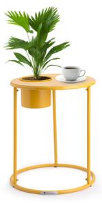 Blumfeldt Příruční stolek Irvine s květináčem, 41 x 50 cm (ØxV), práškově lakovaná ocel