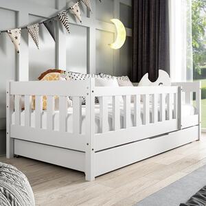 Jednolůžko dětská postel NADIA | 80x190 cm | s roštem | bílá | UNI PROVEDENÍ