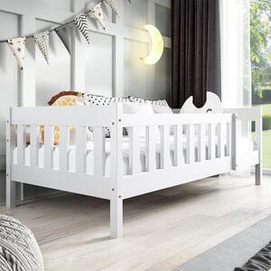 Jednolůžko dětská postel NADIA | 80x160 cm | s roštem | bílá | UNI PROVEDENÍ