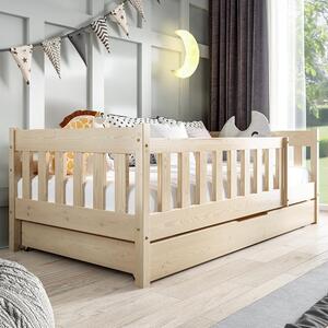 Jednolůžko dětská postel NADIA | 80x160 cm | s roštem | přírodní | UNI PROVEDENÍ