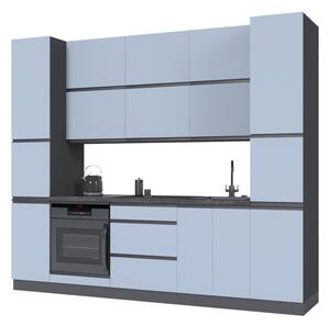 Sada 2.6 Antracit / Šedo-modrá M06, pr černá, pl antracit RioLine Luxe / RíóLajn Lux Matný