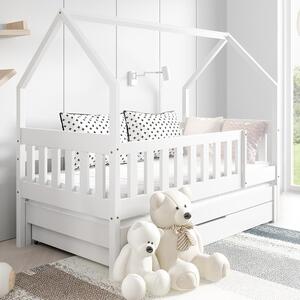 Jednolůžko dětská postel MAJA + přistýlka | 80x160 + 80x150 cm | s rošty | bílá | UNI PROVEDENÍ