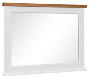 Zrcadlo GALINEO, 97,5x73x4,5, bílá/dub, GAL P05