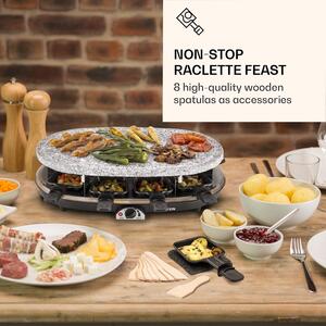 Klarstein Raclette Spatulas, dřevěné špachtle, obracečky, příslušenství pro raclette grily, 8 kusů