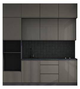 Sada 2.4 Antracit / tmavě šedý lesk Interno Glaňec Luxe