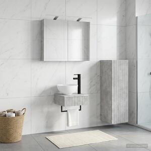 Sada koupelnových skříněk 4 ks Betonově šedá Kompozitní dřevo 3407362