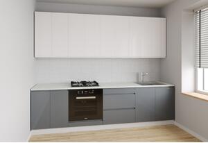 Sada 2.6 k. bílá, f. vrch mléčný lesk, spodek šedý lesk Interno Luxe