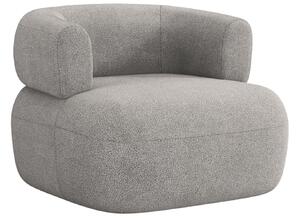 Windsor & Co Světle šedé bouclé křeslo Aldrin
