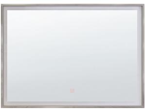 LED koupelnové zrcadlo ARGENS 80 cm 60 cm Stříbrná