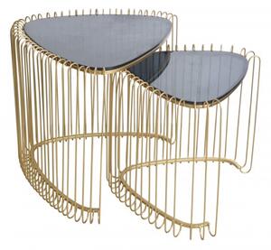 2SET konferenční stolek VARIATION 50/43 CM zlatý Nábytek | Obývací pokoj | Konferenční stolky | Všechny konferenční stolky