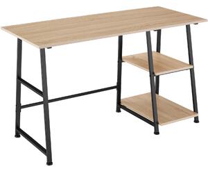Tectake Psací stůl Paisley 120x50x73,5cm - Industrial světlé dřevo, dub Sonoma