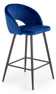 Halmar barová židle H-96 + barevné provedení: modrá