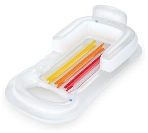 Bestway 43028 Nafukovací lehátko s opěradlem Transparentní