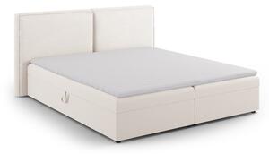 Krémová boxspring postel s úložným prostorem 180x200 cm Arendal – Cosmopolitan Design