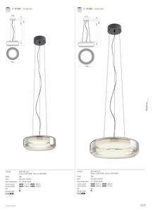 Redo 01-3592 - LED Lustr na lanku SOLERA LED/36W/230V pr.45 cm CRI 93 3000/4000K