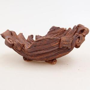 E-bonsai Keramická Skořápka 13 x 9 x 6 cm hnědá