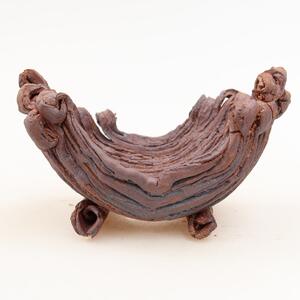 E-bonsai Keramická Skořápka 12 x 8 x 7 cm hnědá