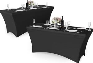 Potah na cateringový stůl 180cm elastický černý
