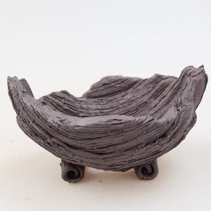 E-bonsai Keramická Skořápka 11 x 9 x 6,5 cm hnědá