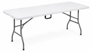 Aga Zahradní skládací stůl 180x74x74 cm Bílý