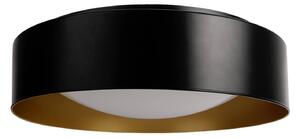 MEGAMAN LED stropní svítidlo Renzo XChange, černá/zlatá, IP44, Černá, Koupelna, Plast, Moderní