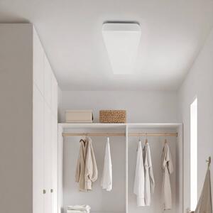 MEGAMAN LED stropní svítidlo Bruno, 117 cm, 56 W, IP44, bílé, Bílá / opál, Koupelna, Plast, Moderní