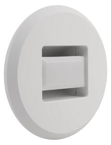 MEGAMAN LED podhledové svítidlo Tina, bílé, Ø 9 cm, otočné, Bílá / opál, Obývací pokoj / jídelna, Plast, Moderní