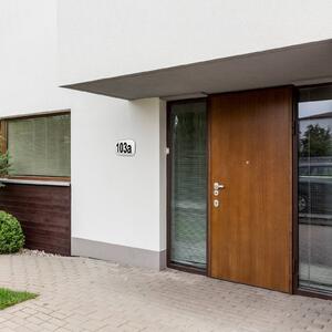 MEGAMAN LED nástěnné světlo Nova XChange bílá s číslem domu IP44, Černá, Plast