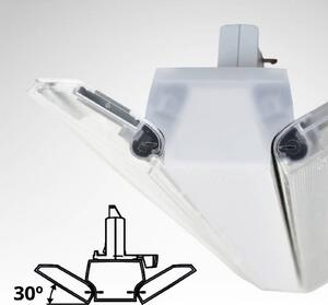 MEGAMAN LED třífázová lištová lampa Xavier 4000 K bílá 60 cm, Bílá / opál, Pracovna / kancelář, Plast