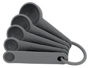 Sada odměrných lžic KitchenAid 5 ks, šedé KQG057OHCGG