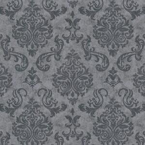 Vliesové tapety na zeď Prior 38673-3, rozměr 10,05 m x 1,06 m, barokní ornamentální vzor šedý, A.S. Création