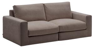 Kave Home Tmavě hnědá modulární pohovka Alea 220 cm