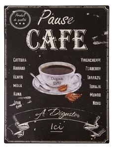 Antic Line Plechová cedule pauza na kávu