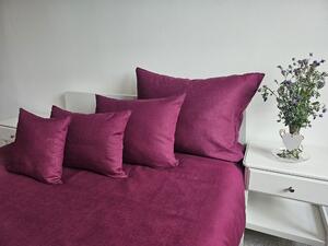 Nelly LEN Super soft - fuchsiový povlak na polštář Rozměr: 60/50 CM ZIP