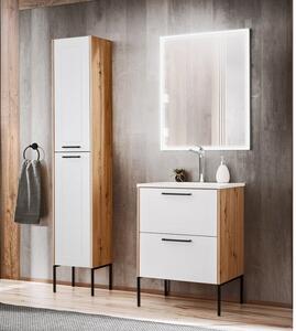 CMD COMAD - Koupelnová skříňka pod umyvadlo Madera White - bílá - 60x61x46 cm