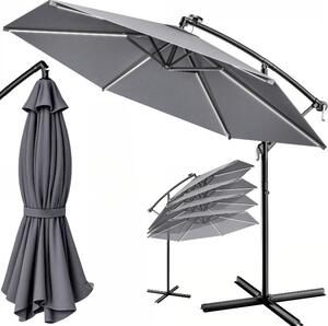 Deuba LED slunečník Mali Ø350 cm - antracit