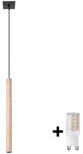 BRILAGI - LED Lustr na lanku DRIFA 1xG9/4W/230V dřevo BG0620
